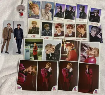 유키 초특급 브로마이드 미니 사진 키링 리얼 카드 책갈피