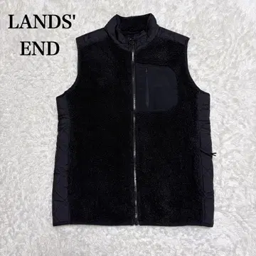 LANDS' END 랜드스엔드 보아 퀼팅 베스트 M 사이즈 블랙