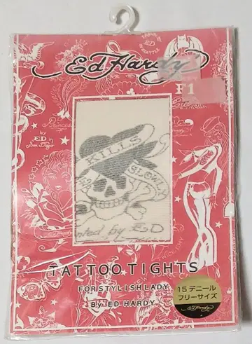 에드하디 TATTOO TIGHTS 미개봉 미사용품