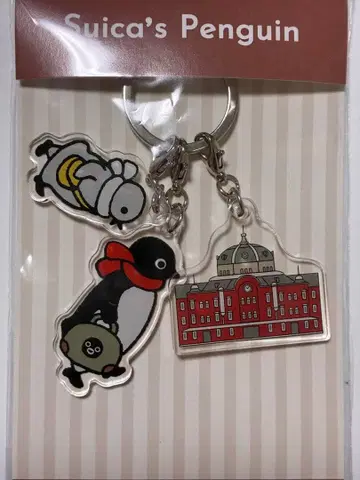 Suica 스이카 펭귄 도쿄역사 3단 아크릴 키링 새상품 미개봉