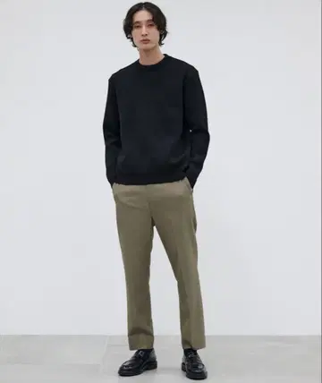 [ 세탁 가능 ] 바운드 울 밀라노 리브 크루 니트