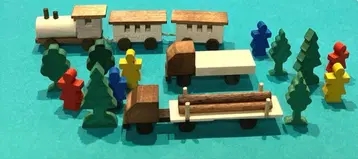 독일 자이펜 나무 상자 기차 세트 엘츠 지방 쌓기 블록