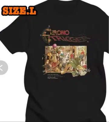 @ 크로노 트리거 T셔츠 블랙 tee SFC 슈퍼패미컴 토리야마 아키라
