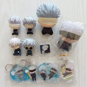 주술회전 쵸코놋코 어깨 쿵 피규어 후데마메 고죠 사토루 종합 세트