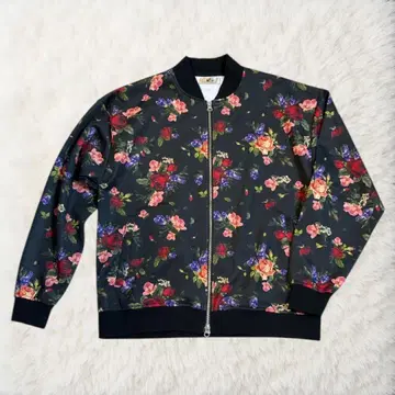 새상품급 GLIMCLAP 꽃무늬 장미 MA-1 블루종 플로럴