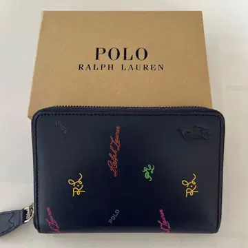 랄프 로렌 지퍼 동전 지갑 포함 세로형 지갑