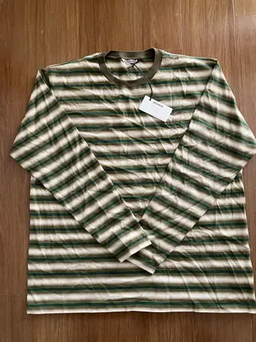 택 포함 새상품 gradient stripe jersey l/s tee