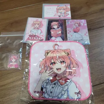 컬러풀 피치 노아님 아크릴 키링 인형 저택 핸드 타월 카드 세트