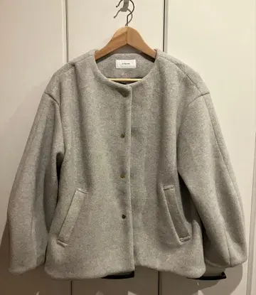 새상품급 글로벌 워크 울라이크 코쿤 코트 라이트 그레이 M