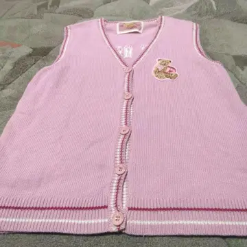 PINK HOUSE 초귀염 핑크 V넥 니트 베스트