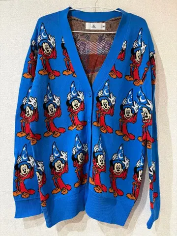[레어] 판타지아 가디건 디즈니 미키 올 패턴 완판