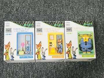 주토피아 컨셉 피규어 3체 세트 브레이크 타임