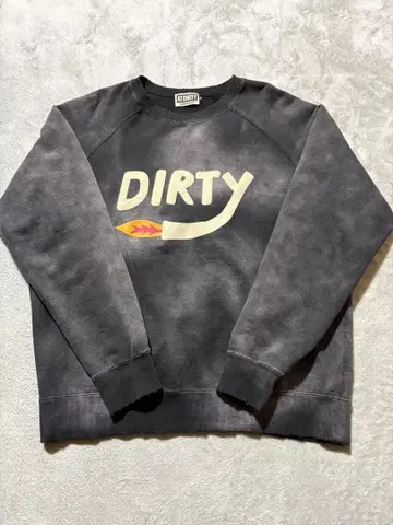 앳더티 DIRTY FIRE SWEAT' 데미지 가공 페이드 가공
