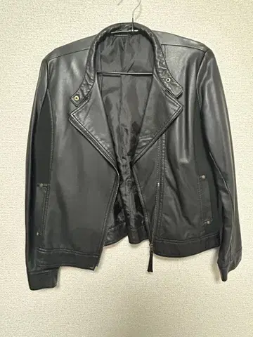 가죽 자켓 블랙 블루종