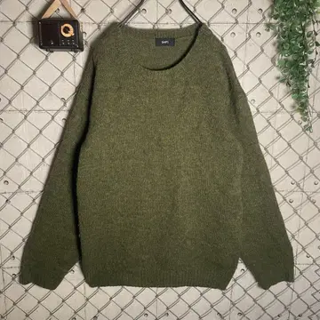 SHIPS 울 크루넥 니트 스웨터 올리브색 L 정도