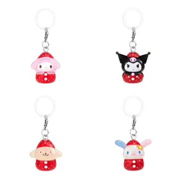 산리오 딸기 표시 액세서리 마이멜로디 쿠로미 폼폼푸딩 우사하나