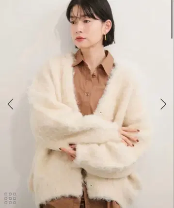 LE CERCLE per rope 알파카 터치 얀 가디건