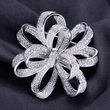 브로치 리본 기프트 포멀 파티 결혼식 세레모니 졸업식 졸업