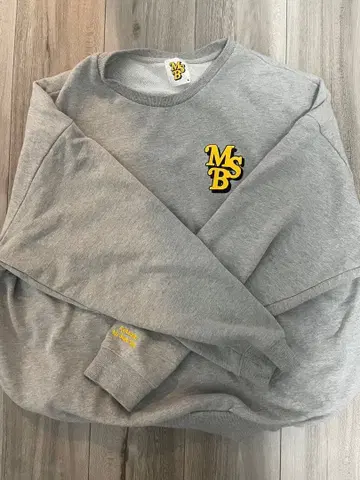 그레이 MSB 로고 맨투맨