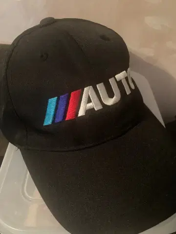 SKR 레이싱 자수 로고 블랙 캡