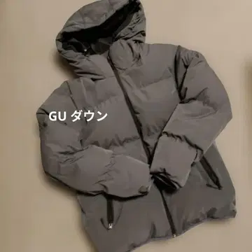 GU 히트 패디드 블루종 네이비 남성용 다운 아우터 의류