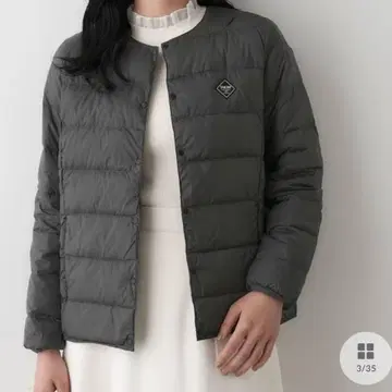 데셍 TAION x Dessin 별주 블루종 다운 차콜 그레이 M