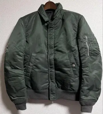 ATTACHMENT 66 나일론 트윌 MA-1 타입 블루종