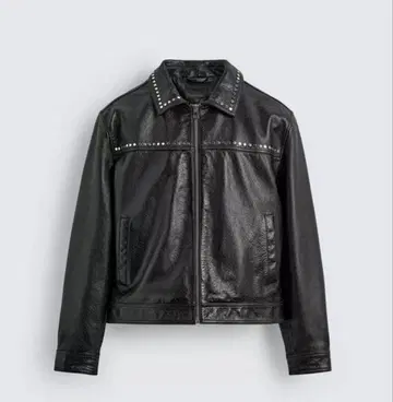 ZARA 스터드 레더 자켓