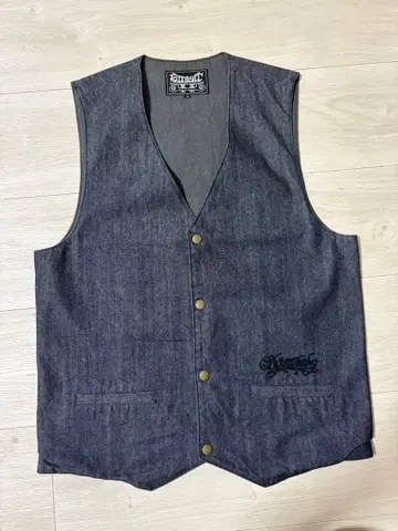 Greaser 데님 베스트 아메카지 바이커