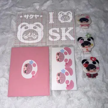 nct wish 다님 사쿠야 응원봉 스티커 키링