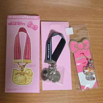 헬로키티 메달형 스트랩 세트
