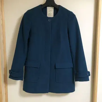 asknowasPinky 모스그린 노카라 코트