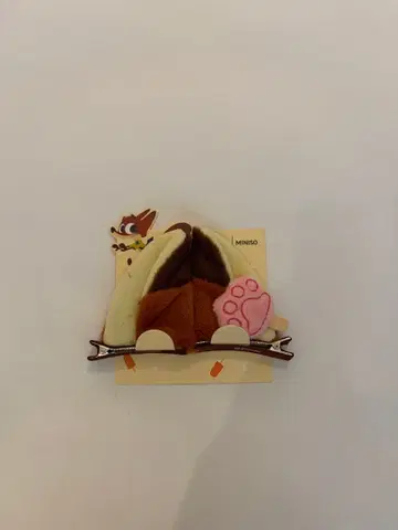 MINISO 주토피아 닉 귀 달린 헤어 클립