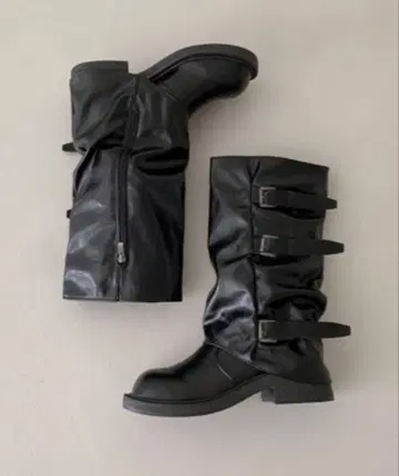 SHU AND 버클 바이커 워머 부츠