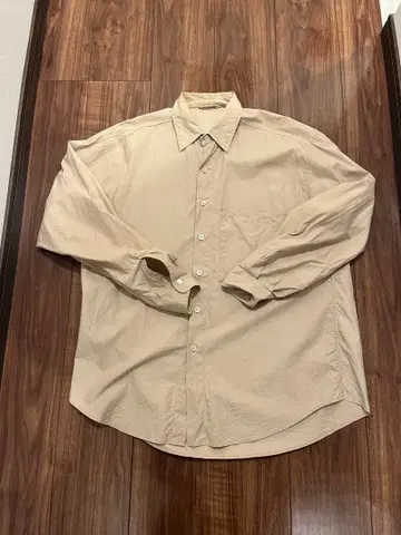 Auralee Washed finx twill big shirts 3