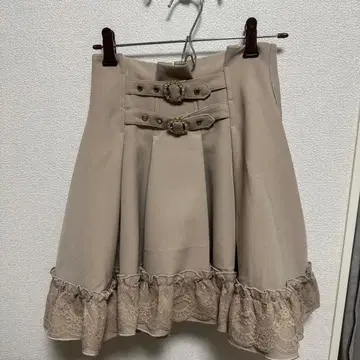 ROJITA 핑크 스커트 링 벨트 볼륨 스커트 양산 지뢰