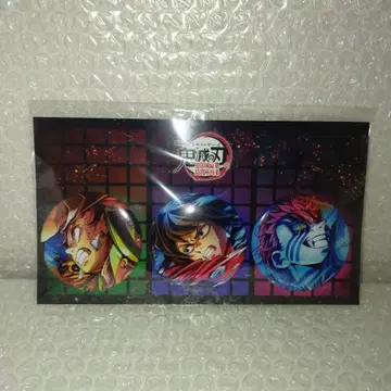 귀멸의 칼날 카마도 탄지로 토미오카 기유 아카자 키 비주얼 캔뱃지 세트