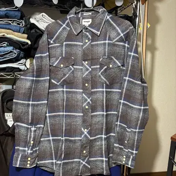 US 규격 Wrangler 플란넬 셔츠