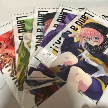 5등분의 신부 캐랏토 복권 A3 클리어 포스터