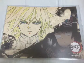 귀멸의 칼날 ufotable cafe 런치 매트 기유