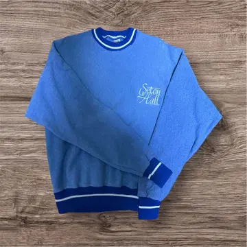 블루 맨투맨 크롭 기장 archive