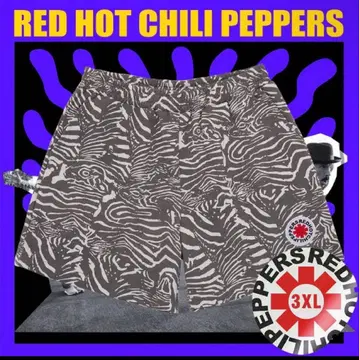 Red Hot Chili Peppers 렛치리 제브라 패턴 하프 팬츠