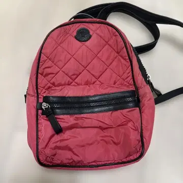MONCLER 퀼팅 백팩 빨간색