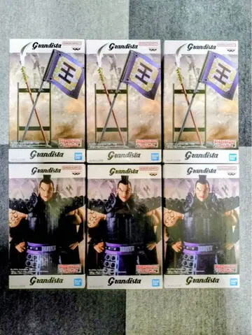 킹덤 왕기장군 창&깃발 피규어 6개 세트 그란디스타