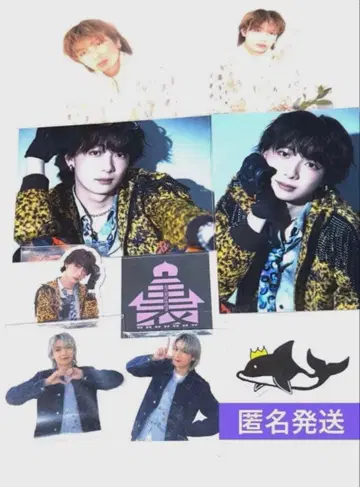 용궁성 토미타 군 브로마이드 4장 + 스티커 5장 세트 익명 배송