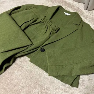 MOUSSY 셋업 자켓 슬랙스 카키 그린