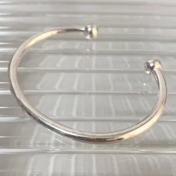 오픈 플레인 실버 925 뱅글 팔찌 실버