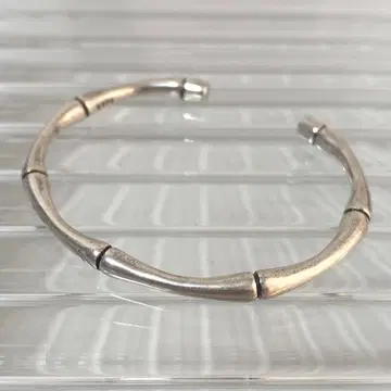 뱀부 오픈 실버 925 뱅글 팔찌 실버