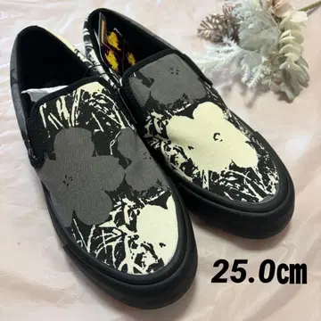 [ 레어 ] UNIQLO 유니클로 앤디 워홀 슬립온 25cm 블랙