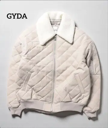 GYDA 제이다 퀼팅 인조 가죽 블루종 아우터